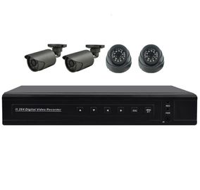 4 Channel P2P AHD DVR Kit, HD 720P 4CH AHD Kit, AHD CCTV Camera Security System