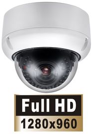 White Dome camera HD IP Cameras 1.3 MEGA PIXELS 960P With 40m IR Range
