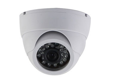 White 700TVL - 1200TVL Analog Dome Camera 1/3" CMOS CCD Camera With 24 LED 20M Cover