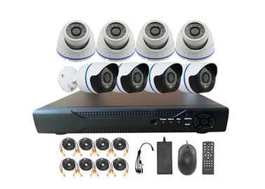 Business / House Weatherproof CCTV Security Camera Systems With 8CH D1 DVR