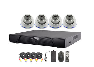 Indoor Dome 4 Channel DVR CCTV Security Camera Systems with Internal Sync System