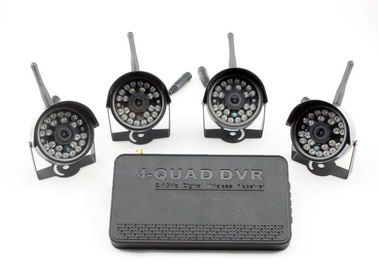 Waterproof Four Camera 2.4G Digital Wireless DVR Security System with Night Vision Cameras
