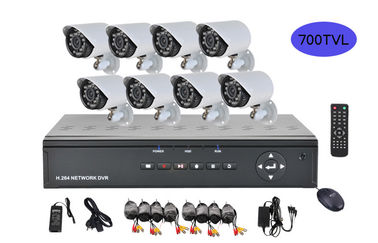 8 Channel Dvr Security System 700TVL High Resolution 1/3&quot; CMOS Camera