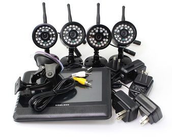 4 Channel Weatherproof Wireless CCTV 4 camera DVR security system