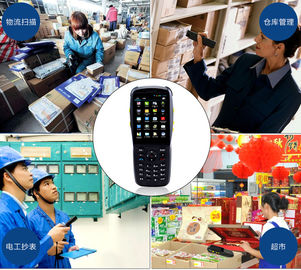 Android Handheld Pda , Barcode Scanner Terminal With 1d 2d Laser Barcode Scanner / Bluetooth / Camera