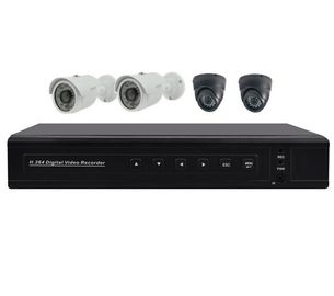 Home Security Camera Systems 4CH Standalone DVR and IR Dome Cameras