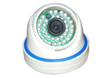 Plastic Dome Small Light Megapixel IP Cameras 36 IR LED White and Blue Color
