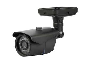 Indoor Waterproof PAL / NTSC IR Analog Bullet Camera With Black Housing