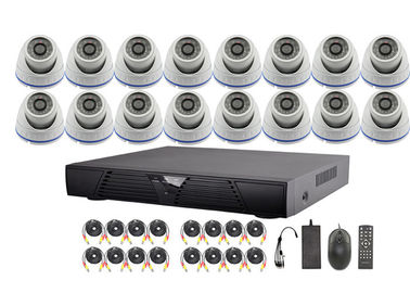 16 Channel AHD DVR Surveillance Video Security Camera Systems With 3.6-16mm Fixed Lens