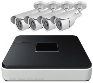4ch D1 Resolution Realtime DVR HDMI Video Recorders With 4 IR Bullet Camera And Needed Kits