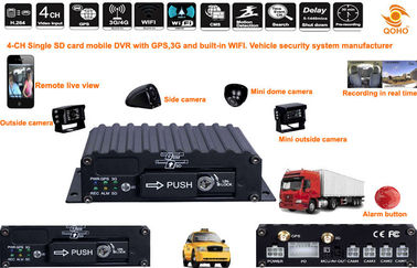 SD Mobile DVR 4-CH 4 Channel 3g Wireless DVR Security Recorder