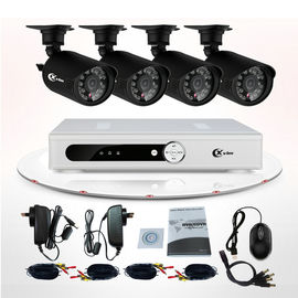 CMOS IR 4 Channel CCTV DVR Kit Wireless Outdoor Security Camera Systems For Home