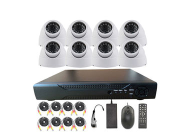 Business / House Weatherproof CCTV Security Camera Systems With 8CH D1 DVR